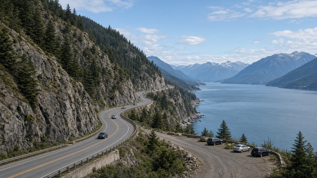 Mountain highway country